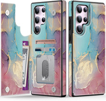 Load image into Gallery viewer, Samsung Galaxy S25 Plus Flower Designs Credit Card Holder Protective Phone Cover - Redpepper Cases