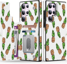 Load image into Gallery viewer, Samsung Galaxy S25 Plus Flower Designs Credit Card Holder Protective Phone Cover - Redpepper Cases