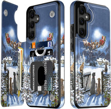 Load image into Gallery viewer, Samsung Galaxy S25 Plus Flower Designs Credit Card Holder Protective Phone Cover - Redpepper Cases
