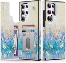 Load image into Gallery viewer, Samsung Galaxy S25 Plus Flower Designs Credit Card Holder Protective Phone Cover - Redpepper Cases