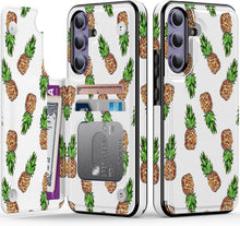 Load image into Gallery viewer, Samsung Galaxy S25 Plus Flower Designs Credit Card Holder Protective Phone Cover - Redpepper Cases
