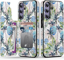 Load image into Gallery viewer, Samsung Galaxy S25 Plus Flower Designs Credit Card Holder Protective Phone Cover - Redpepper Cases