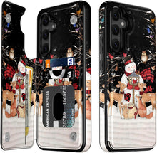 Load image into Gallery viewer, Samsung Galaxy S25 Plus Flower Designs Credit Card Holder Protective Phone Cover - Redpepper Cases