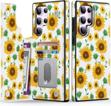 Load image into Gallery viewer, Samsung Galaxy S25 Plus Flower Designs Credit Card Holder Protective Phone Cover - Redpepper Cases