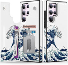 Load image into Gallery viewer, Samsung Galaxy S25 Plus Flower Designs Credit Card Holder Protective Phone Cover - Redpepper Cases