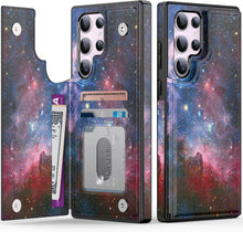 Load image into Gallery viewer, Samsung Galaxy S25 Plus Flower Designs Credit Card Holder Protective Phone Cover - Redpepper Cases