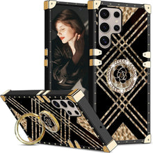 Load image into Gallery viewer, Samsung Galaxy S25+ Plus Soft TPU Bumper with Elegant Metal Corners &amp; Ring Kickstand - Redpepper Cases
