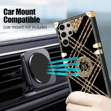 Load image into Gallery viewer, Samsung Galaxy S25+ Plus Soft TPU Bumper with Elegant Metal Corners &amp; Ring Kickstand - Redpepper Cases