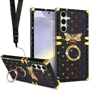 Samsung Galaxy S25 Ring Stand Strap Lanyard Shockproof Protective Cover - Redpepper Cases