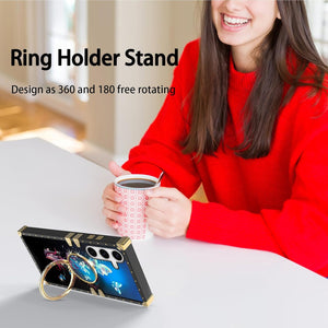 Samsung Galaxy S25 Ring Stand Strap Lanyard Shockproof Protective Cover - Redpepper Cases