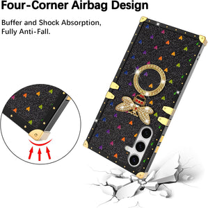Samsung Galaxy S25 Ring Stand Strap Lanyard Shockproof Protective Cover - Redpepper Cases