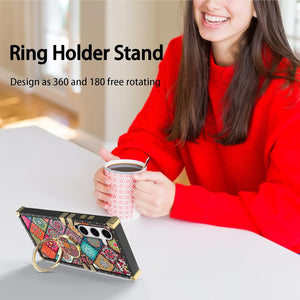 Samsung Galaxy S25 Ring Stand Strap Lanyard Shockproof Protective Cover - Redpepper Cases