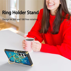 Samsung Galaxy S25 Ring Stand Strap Lanyard Shockproof Protective Cover - Redpepper Cases