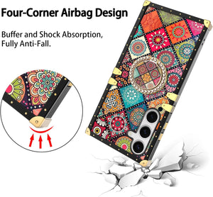 Samsung Galaxy S25 Ring Stand Strap Lanyard Shockproof Protective Cover - Redpepper Cases