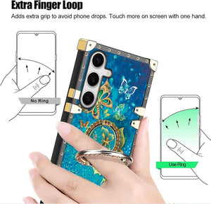 Samsung Galaxy S25 Ring Stand Strap Lanyard Shockproof Protective Cover - Redpepper Cases