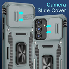 Load image into Gallery viewer, Samsung Galaxy S25 Slide Camera Cover+Screen Protector Rotated Ring Kickstand - Redpepper Cases