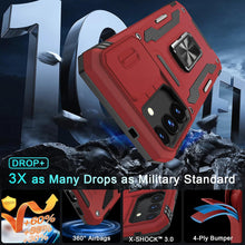 Load image into Gallery viewer, Samsung Galaxy S25 Slide Camera Cover+Screen Protector Rotated Ring Kickstand - Redpepper Cases