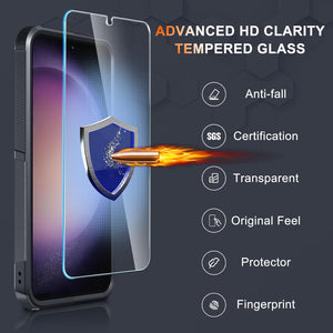 Samsung Galaxy S25 Tempered Glass Screen Protector and Camera Lens Cover - Redpepper Cases