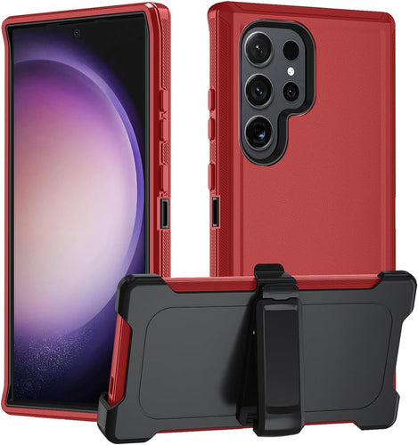 Samsung Galaxy S25 Ultra 360° Rotating Kickstand Heavy Duty Shockproof Case - Redpepper Cases
