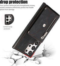 Load image into Gallery viewer, Samsung Galaxy S25 Ultra 5G Wallet Cover and Tempered Glass Screen Protector - Redpepper Cases