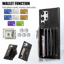 Load image into Gallery viewer, Samsung Galaxy S25 Ultra 5G Wallet Cover and Tempered Glass Screen Protector - Redpepper Cases