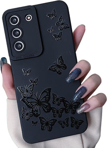 Samsung Galaxy S25 Ultra Cute Butterfly Pattern Design Silicone Phone Case - Redpepper Cases