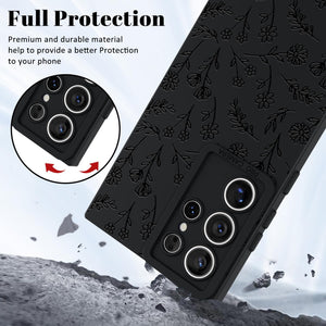 Samsung Galaxy S25 Ultra Cute Butterfly Pattern Design Silicone Phone Case - Redpepper Cases