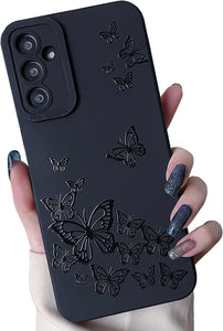 Samsung Galaxy S25 Ultra Cute Butterfly Pattern Design Silicone Phone Case - Redpepper Cases