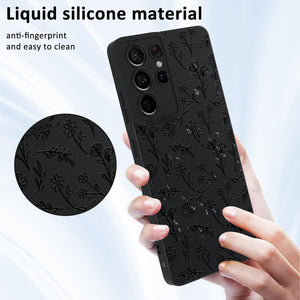 Samsung Galaxy S25 Ultra Cute Butterfly Pattern Design Silicone Phone Case - Redpepper Cases