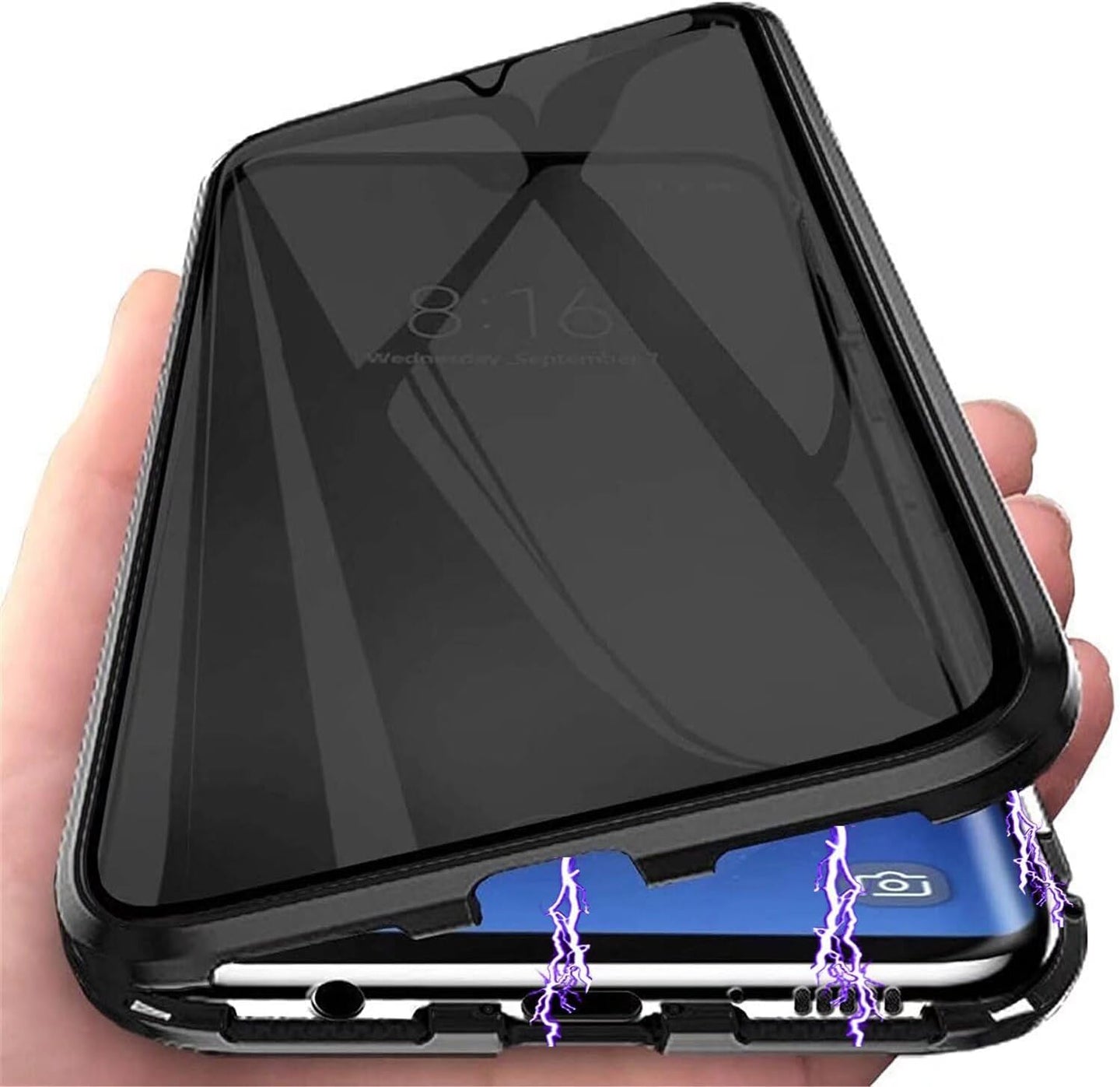 Samsung Galaxy S25 Ultra Front & Back 9H Tempered Glass Magnetic Case - Redpepper Cases