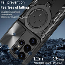 Load image into Gallery viewer, Samsung Galaxy S25 Ultra Military Grade Shockproof Case with Rotatable Big Ring Kickstand - Redpepper Cases