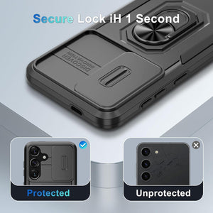 Samsung Galaxy S25 Ultra Slide Camera Lens Cover+Screen Protector+Ring Holder - Redpepper Cases