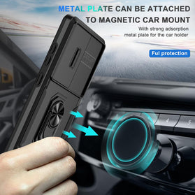 Samsung Galaxy S25 Ultra Slide Camera Lens Cover+Screen Protector+Ring Holder - Redpepper Cases