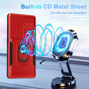 Samsung Galaxy S25 Ultra Slide Camera Lens Cover+Screen Protector+Ring Holder - Redpepper Cases
