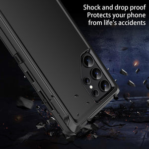 Samsung Galaxy S25/S24 Plus 3 - Layer Screen Protector Rugged Heavy Duty Cover Case - Redpepper Cases