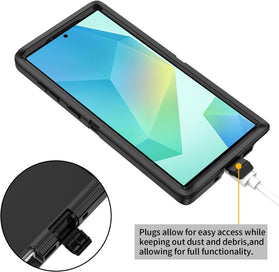 Samsung Galaxy S25/S24 Plus 3 - Layer Screen Protector Rugged Heavy Duty Cover Case - Redpepper Cases