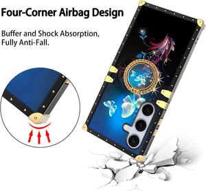 Samsung Galaxy S25/S24 Plus Butterfly Blue Shockproof Protection Cover - Redpepper Cases