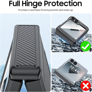 Samsung Galaxy Z Flip 6 Card Holder & Hinge Protection & Screen Protector - Redpepper Cases