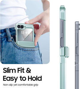 Samsung Galaxy Z Flip 6 Card Holder & Hinge Protection & Screen Protector - Redpepper Cases