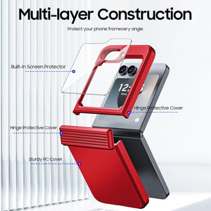 Samsung Galaxy Z Flip 6 Card Holder & Hinge Protection & Screen Protector - Redpepper Cases