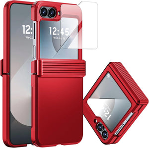 Samsung Galaxy Z Flip 6 Card Holder & Hinge Protection & Screen Protector - Redpepper Cases