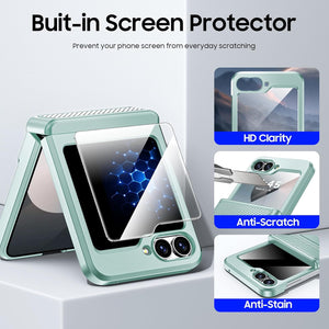 Samsung Galaxy Z Flip 6 Card Holder & Hinge Protection & Screen Protector - Redpepper Cases