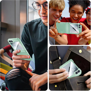 Samsung Galaxy Z Flip 6 Card Holder & Hinge Protection & Screen Protector - Redpepper Cases