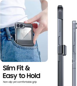 Samsung Galaxy Z Flip 6 Card Holder & Hinge Protection & Screen Protector - Redpepper Cases