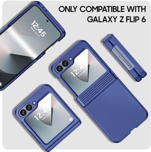 Samsung Galaxy Z Flip 6 Card Holder & Hinge Protection & Screen Protector - Redpepper Cases