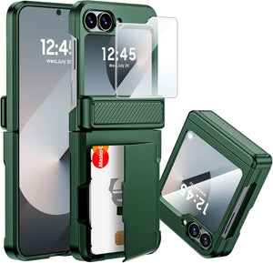 Samsung Galaxy Z Flip 6 Card Holder & Hinge Protection & Screen Protector - Redpepper Cases