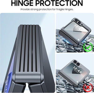 Samsung Galaxy Z Flip 6 Card Holder & Hinge Protection & Screen Protector - Redpepper Cases