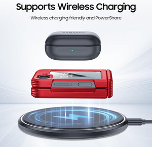 Samsung Galaxy Z Flip 6 Card Holder & Hinge Protection & Screen Protector - Redpepper Cases