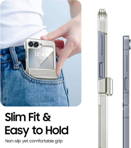 Samsung Galaxy Z Flip 6 Card Holder & Hinge Protection & Screen Protector - Redpepper Cases
