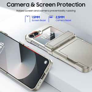 Samsung Galaxy Z Flip 6 Card Holder & Hinge Protection & Screen Protector - Redpepper Cases